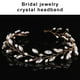 thumbnail image 5 of Sonducket Diadema de boda para mujer, forma de hojas de cristal, vacaciones, aniversario, compromiso, oficina de negocios, fiesta, diadema dorada Type2 NO2, 5 of 6