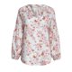 thumbnail image 3 of MHFRRA Camiseta de Manga Larga con Cuello En V y Estampado Floral para Mujer Blanco, 3 of 6