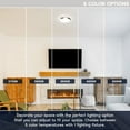 thumbnail image 3 of Luxrite Motion Sensor LED Flush Mount Ceiling Light, 11 Inch, 5CCT 2700K-5000K, 16W, 1200 Lumens, ETL, 3 of 7