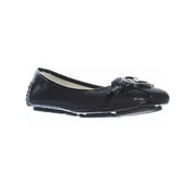 Womens MICHAEL Michael Kors Fulton Moc Ballet Flats, Black Glitter, 6 US