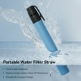 thumbnail image 3 of 4pcs Outdoor Mini Water Filter Straw Emergency Portable Water Filtration, 3 of 8