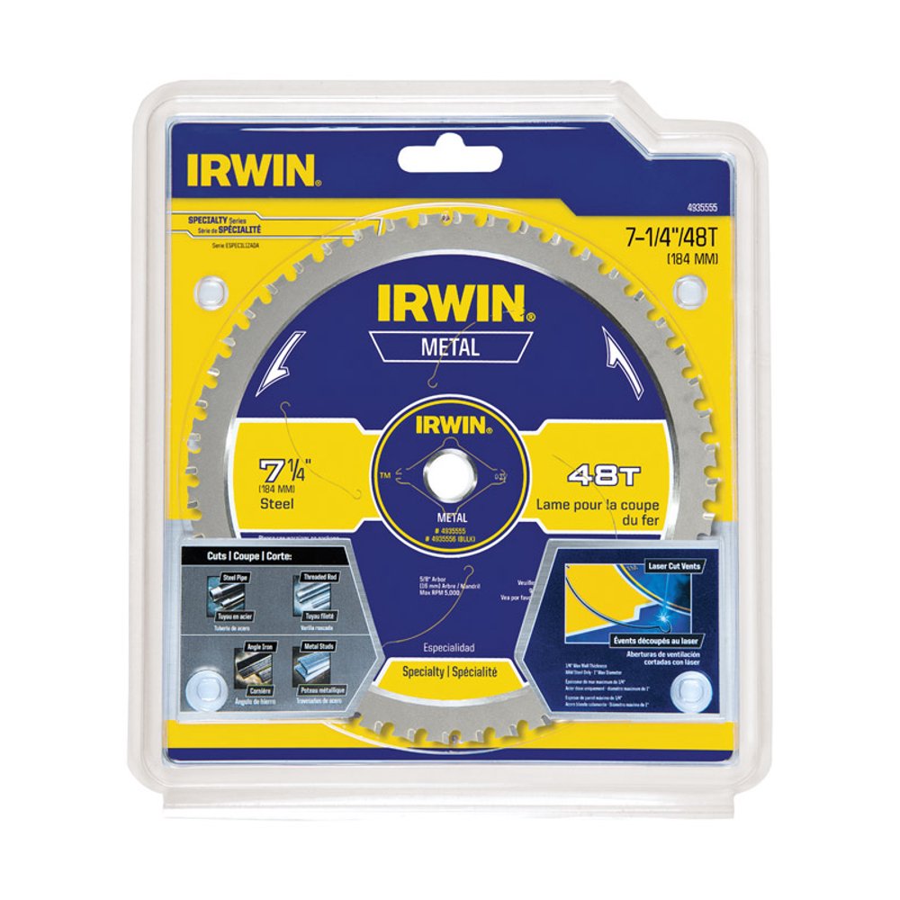 Irwin Metal Cutting Blades, 71/4Inch, 48 Teeth