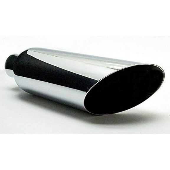 Exhaust Tip Chrome Plated 6 X 18 Af 2.5 Inlet Wesdon Exhaust Tip