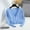 Blue, variant on Women's Sweaters Plus Size 4X Cardigan Under $10 Solid Button Casual Cardigan-neck Long Sleeve Knitted Coat