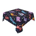 thumbnail image 6 of Zufioo Cartoon Dinosaur Print Square Decorative Tablecloth, Wrinkle-resistant, Waterproof and Oil-resistant Tablecloth Coffee Table Cloth, Suitable for Restaurants-60"x60", 6 of 8