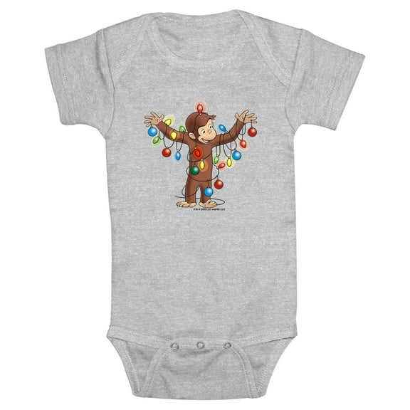 Infant's Curious George Colored Lights  Bodysuit