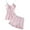 Pink, variant on KyCheLot Women's Satin Pajamas Set Summer Lace Padded Cami Tops and Shorts Sleepwear 2 Piece Nightwear
