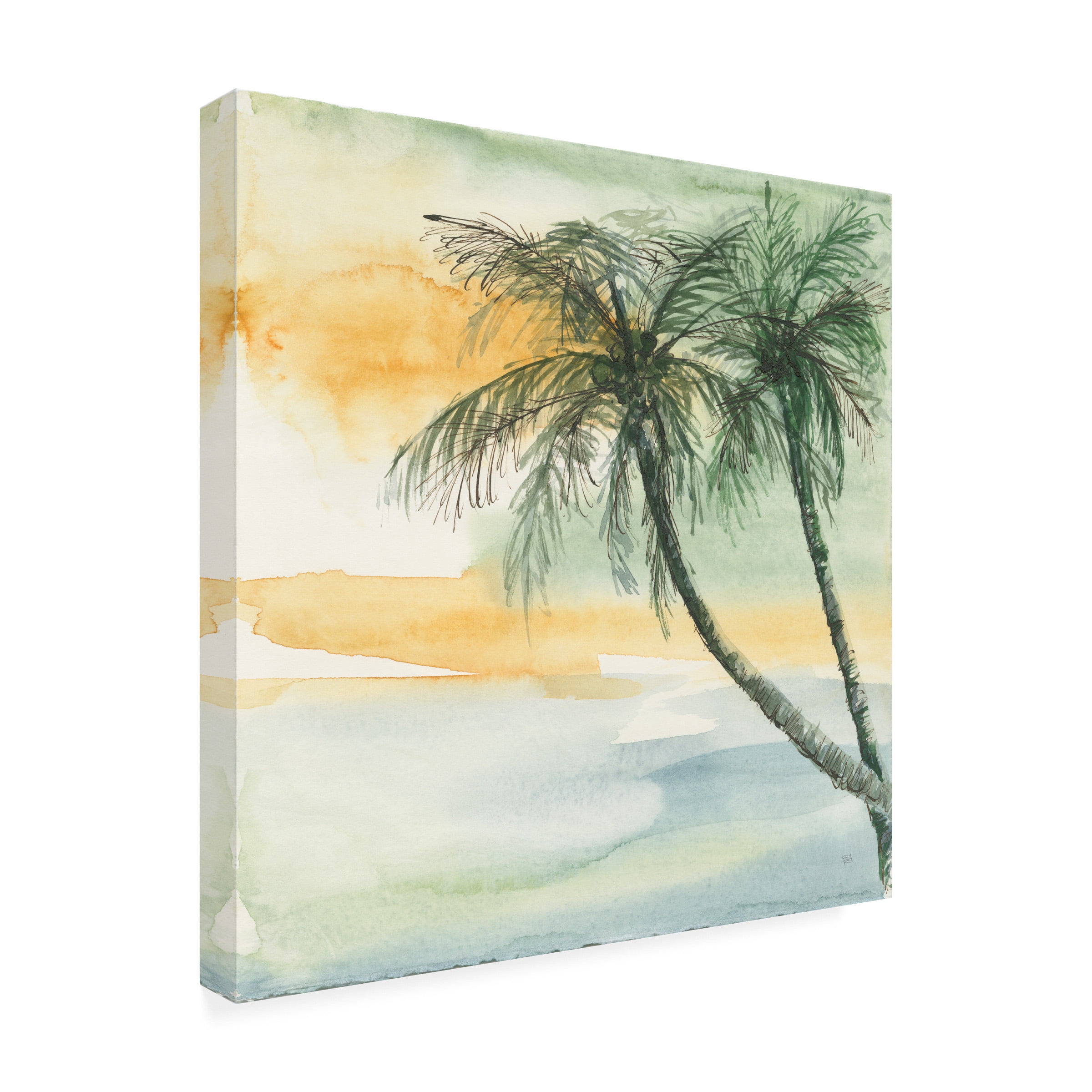 Chris Paschke 'Island Sunset II' Outdoor Canvas 14x19
