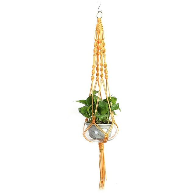 Plant Hangers Color Flower Pot Hand-woven Net Bag Hanging Holder Home Decor