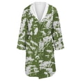 thumbnail image 4 of Women's Fleece Plush Robe Long Warm Plush Bathrobe Loungewear Jacket Printed Comfort Robe, 4 of 5