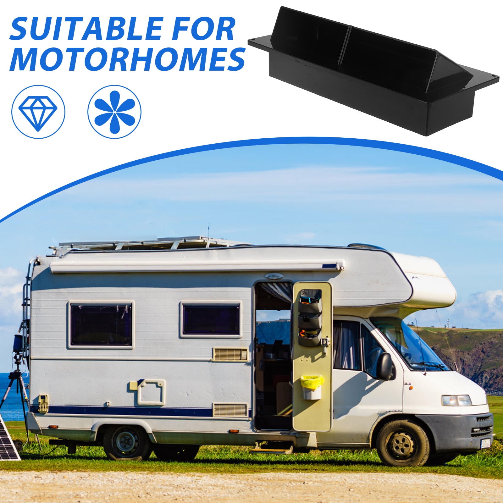 WORGEOUS 3pcs Efficient Rv Exhaust Ventilation Cover Multi-scene Use High-performance Smoke Extraction Rv Range Hood Cover For Rv And Camper Upgrades