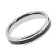 thumbnail image 4 of Joyería Titanium La Acero Inoxidable de para Las Mujeres Tamaño 5 Negro Yuyangstore Anillo de acero inoxidable, 4 of 8