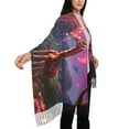 thumbnail image 4 of Honeii Lantern Giraffes Magical Forest Print Scarf Oversized Scarf Tassel Fall Winter Thick Scarf Warm Shawl Women,Women's Scarves & Wraps, 4 of 8