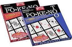 Original Pokeno Game by Bicycle Red Box 12 Unique Boards Brand New 