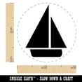 thumbnail image 2 of Sail Boat Sailing Icon Self-Inking Rubber Stamp Ink Stamper - Orange Ink - Mini 1/2 Inch, 2 of 7