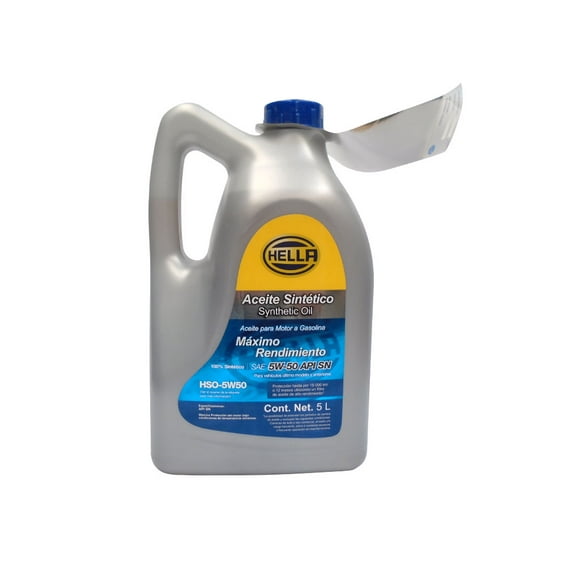 Aceite Sintético 5W50 API SN 5 L Hella