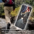 thumbnail image 5 of Cass Creations Case Compatible with Boost Celero 5G 2022, Hybrid Shockproof Bumper Protective Phone Cover - American Bald Eagle Flying with Flag, 5 of 5