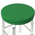 thumbnail image 3 of Wukai Green St. Patrick’s day Bar Chair Covers,Barstool Covers Round, Stretch Round Bar Stool Covers,Washable Stool Cushion Slipcovers for 11-14 inch-13 inch, 3 of 7