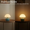 thumbnail image 3 of Mushroom Lamp Table Desk Bedside Lamp, Mushroom Decor Nightstand Small Table Lamps for Bedroom Night Stands,Cute Mini Modern Mid Century Lamps Dimmable,Unique Aesthetic Home Decor(Blue), 3 of 12