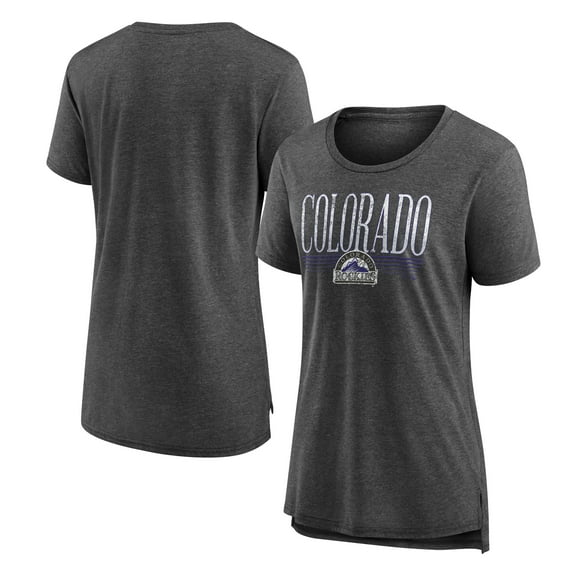 Women's Gray Colorado Rockies Toppler Tri-Blend T-Shirt