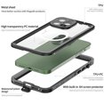 thumbnail image 2 of GANGXUN Waterproof Case for iPhone 14 Pro Max IP68 (2m/30min), Camera Protection, Magnetic, Clear, 2 of 5