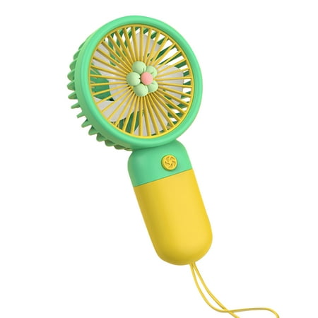 

Small Fan Desktop Fans Pocket Size With Hanging Rope Usb Charging Rechargeable Student Gift Portable Sling Cooling