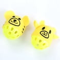 thumbnail image 2 of Cat Toy Bell Ball Cartoon Plastic Kitten Play Toy Pet Interactive Toy for Indoor, 2 of 8