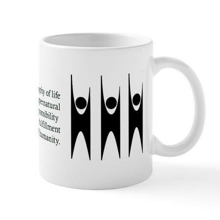 

CafePress - Humanist Mug - 11 oz Ceramic Mug - Novelty Coffee Tea Cup