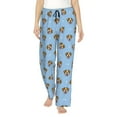 thumbnail image 2 of Goofa Terrier Printed Soft Pajama Pants for Women, Wide Leg Comfy Casual Lounge Yoga Pants-Large, 2 of 9