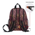 thumbnail image 5 of FORMRS Kids School Backpack with Front Zippered Pocket 12" Student Travel Daypack, Circular Gold Pattern, 5 of 6