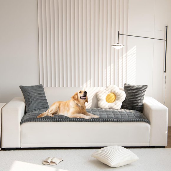 Fundas de sofá para mascotas Gumfolk, antideslizantes, peludas, para sofá y perros