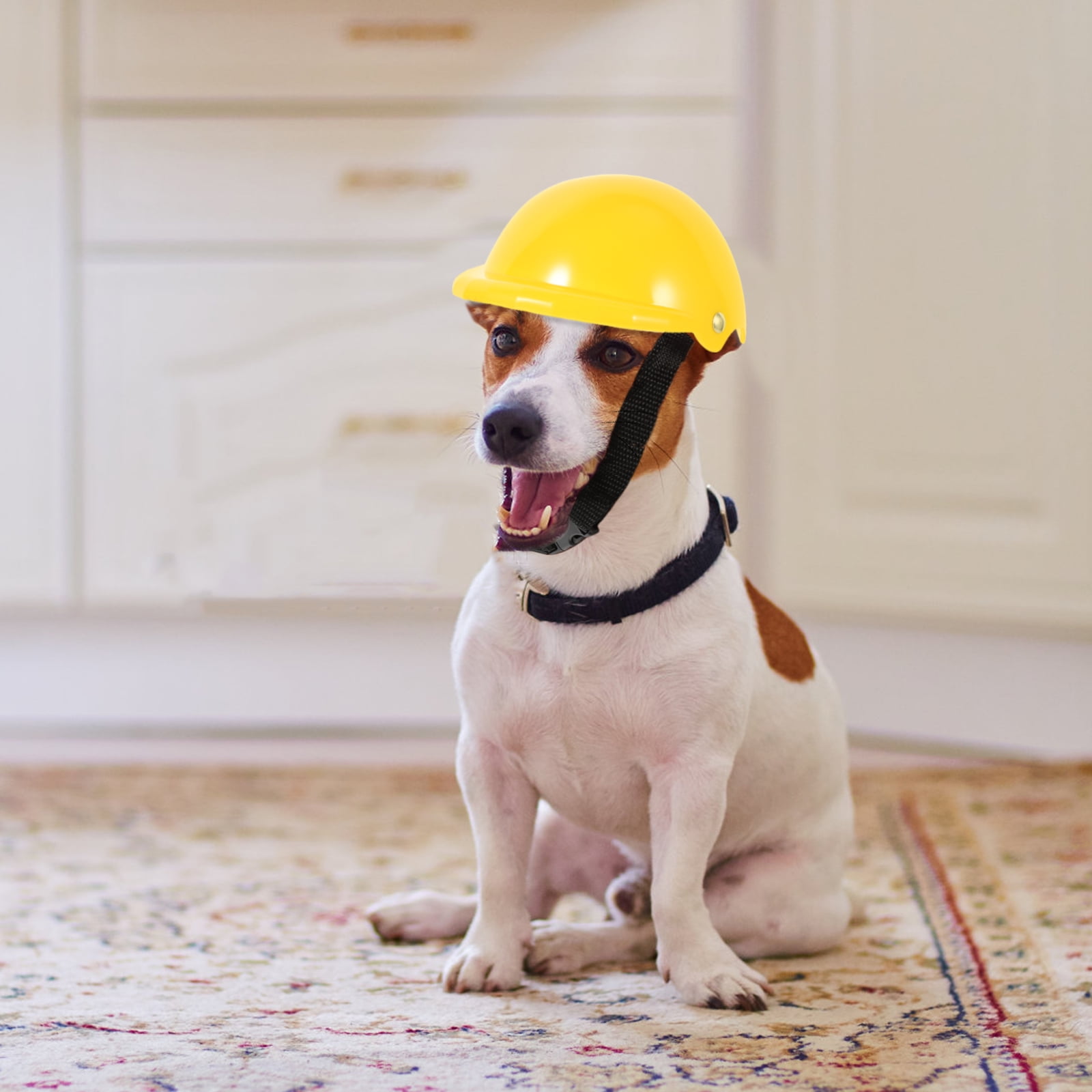 Plastic Pet Helmet Decorative Dog Helmet Dog Safety Hat Dog Spoof Helmet