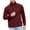 Red, variant on APEXFWDT Men's Casual Pullover Sweater Waffle Thermal Sweatshirt Men Long Sleeve Mock Neck Button Sweaters Fashion Henley Top