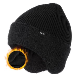 Wmcaps Winter Fleece-Lined Beanie with Earflaps