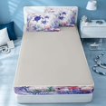 thumbnail image 4 of Erosebridal Ocean Turtle Zipper Queen Comforter Set with Fitted Sheet and 2 Pillowcases, Sea Animal Zipper Bedding Set, Gray Reversible, 4 of 7