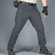 thumbnail image 5 of Pantalones de trabajo holgados de talla grande con tres bolsillos para hombre - Sarga no elástica, corte recto con múltiples bolsillos, estilo informal - Tallas M-XXXXL para el día a día/el trabajo, 5 of 5