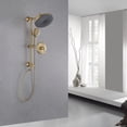 thumbnail image 3 of Multi Function Handheld Shower Head, Complete Shower System with Rough-in Valve, 3 of 5