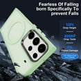 thumbnail image 2 of Magnetic for Galaxy S23 Ultra Case,[Compatible with Magsafe],[10 FT Military Grade Drop Protection]Slim Protective Translucent Matte,TPU+PC Luxury Protective Phone Case Light Green 16-s23u-06, 2 of 13