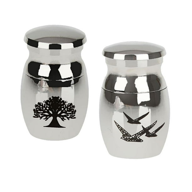 Mini Urnas Funerarias Para Mascotas, Urnas Funerarias de material acero Inoxidable Para Cenizas Urnas Funerarias Para Mascotas Contenedor De Cenizas, Paquete D Macarena Urna de cremación de acero inoxidable
