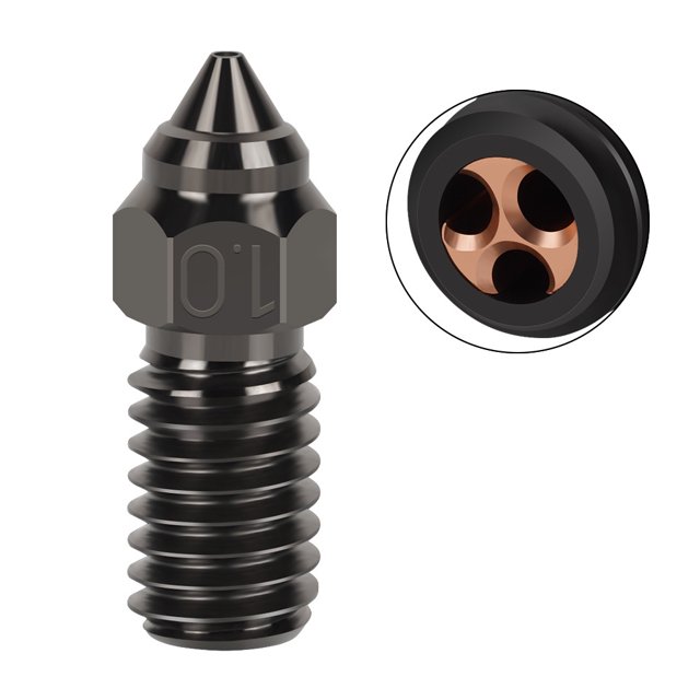 Accesorios para impresora 3D Boquilla especial de latón Boquilla de acero duro de alto flujo de 1,75 mm
