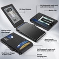 thumbnail image 2 of Wallet Umoven, minimalista, de piel con bloqueo RFID para hombre, 2 of 6