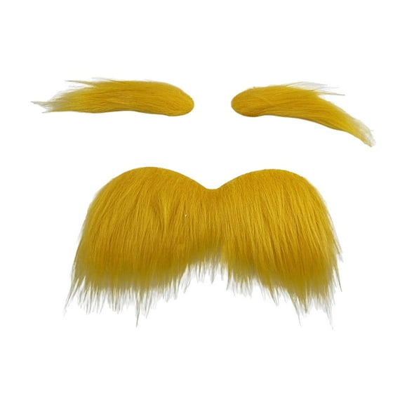 BELOVING False Beard and Eyebrow Set DIY Props Beard Halloween Beard Novelty Mustache Beard 12.5cmx7cm
