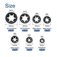 thumbnail image 2 of 280Pcs Internal Tooth Washers Assortment Kit, 7 Sizes M3/M4/M5/M6/M8/M10/M12 Quick Star Locking Washers, 65Mn Steel, 2 of 6