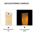 thumbnail image 3 of HEANUJJ 12Pcs Battery Operated White LED Pillar Candles Flameless for Event Decor, 3 of 7