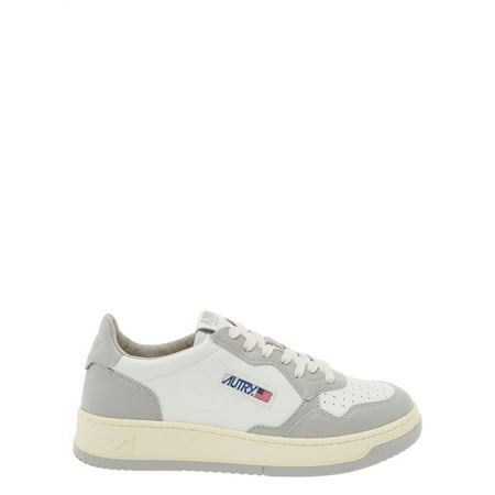 

Autry Male Medalist White And Grey Low Top Sneakers With Logo Detail In Leather White Sizes IT 34-50 2/3