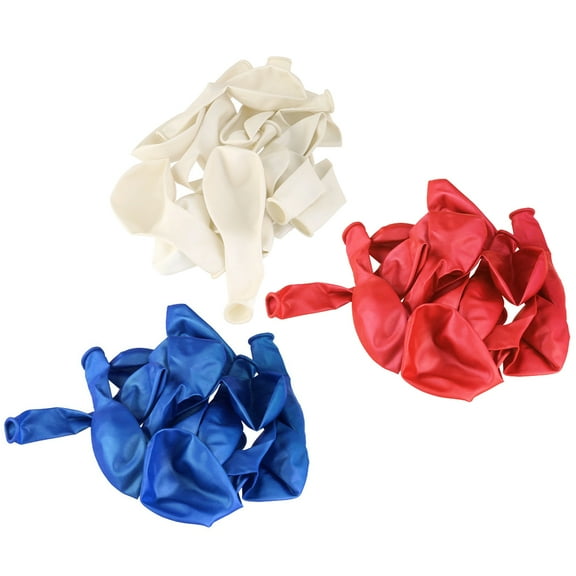 Toddmomy 100Pcs Big Balloons For Christmas Decorations 12 Inches Red White Dark Blue