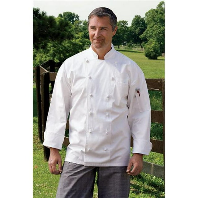 Uncommon Threads 0425C-2501 Manteau de Chef Exécutif en Blanc - XSmall