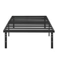Mainstays 14" Heavy Duty Steel Slat Twin Platform Bed Frame, Black