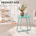 thumbnail image 2 of PinkSheep Round End Table, Small Side Table for Outdoor Indoor Patio Lving Rooom Bedroom, Green, 2 of 7