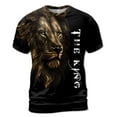 thumbnail image 2 of The King August Lion Vintage Men's T-shirt S-5XL, 2 of 4